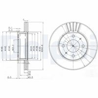 DELPHI BG3749 - Disco de freno