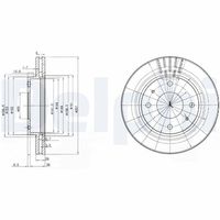 DELPHI BG3750 - Lado de montaje: Eje trasero<br>año construcción hasta: 12/1998<br>Sistema de frenos: Akebono<br>Tipo de disco de frenos: macizo<br>Número de orificios: 4<br>Homologación: E1 90R-02C0100/0006<br>Superficie: aceitado<br>Diámetro exterior [mm]: 260<br>Espesor de disco de frenos [mm]: 12<br>Espesor mínimo [mm]: 11<br>Diámetro de centrado [mm]: 90<br>Altura [mm]: 60<br>