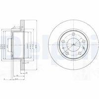 DELPHI BG3752 - Disco de freno