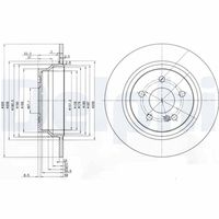 DELPHI BG3757 - Disco de freno