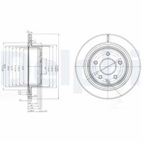 DELPHI BG3765 - Disco de freno