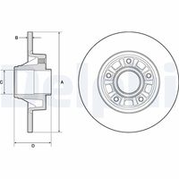 DELPHI BG3767 - Disco de freno