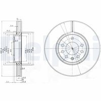 COMLINE ADC1136V - Disco de freno - Comline