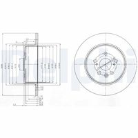 DELPHI BG3777 - Disco de freno