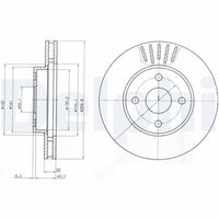 DELPHI BG3781 - Disco de freno