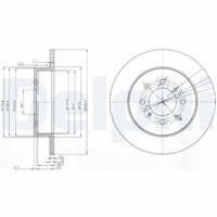 DELPHI BG3793 - Disco de freno