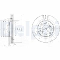 DELPHI BG3794 - Disco de freno