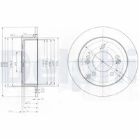 DELPHI BG3799 - Disco de freno