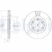 DELPHI BG3809 - Disco de freno