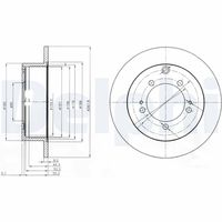 DELPHI BG3815 - Disco de freno