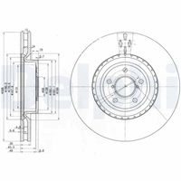 DELPHI BG3818 - Disco de freno