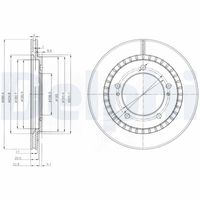 DELPHI BG3820 - Disco de freno