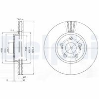 DELPHI BG3823 - Disco de freno