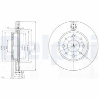 DELPHI BG3839 - Disco de freno