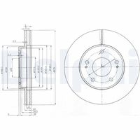 DELPHI BG3848 - Disco de freno