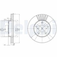 DELPHI BG3856 - Disco de freno