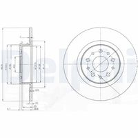 DELPHI BG3857 - Disco de freno