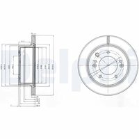 DELPHI BG3859 - Disco de freno