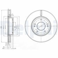 COMLINE ADC1041V - Disco de freno - Comline