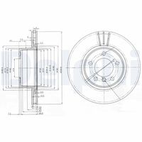 DELPHI BG3870 - Disco de freno