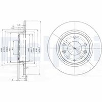 DELPHI BG3875 - Disco de freno