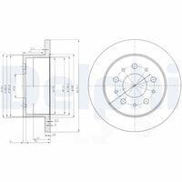 DELPHI BG3853 - Disco de freno