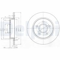 DELPHI BG3896 - Disco de freno