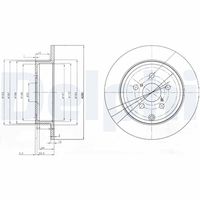 DELPHI BG3912 - Disco de freno