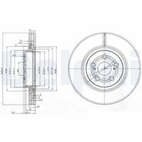 DELPHI BG3914 - Disco de freno