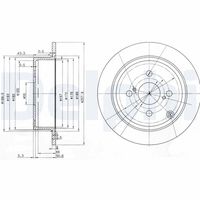 DELPHI BG3889 - Disco de freno