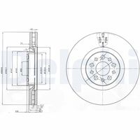 DELPHI BG3898 - Disco de freno