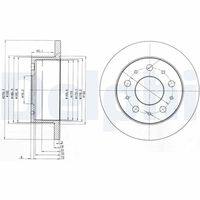 DELPHI BG3923 - Disco de freno