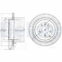 COMLINE ADC1328V - Disco de freno - Comline