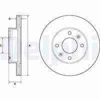 COMLINE ADC2401V - Disco de freno - Comline