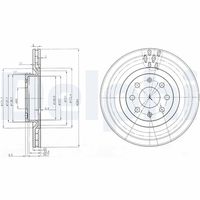 DELPHI BG3944 - Disco de freno