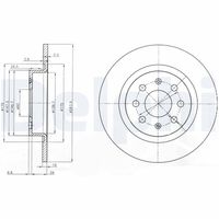 DELPHI BG3945 - Disco de freno