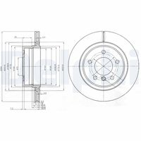 DELPHI BG3947 - Disco de freno