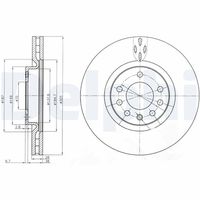 DELPHI BG3963 - Disco de freno