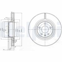 DELPHI BG3939 - Disco de freno