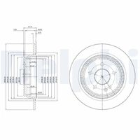 DELPHI BG3969 - Disco de freno