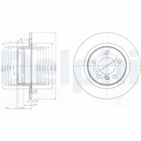 DELPHI BG3960 - Disco de freno