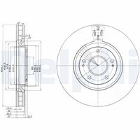 DELPHI BG3988 - Disco de freno