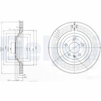 DELPHI BG3991 - Disco de freno