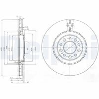 DELPHI BG3993 - Disco de freno