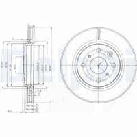 DELPHI BG3976 - Disco de freno