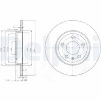 DELPHI BG3996 - Disco de freno