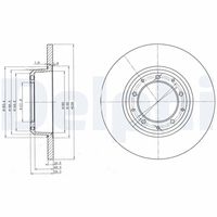 DELPHI BG3982 - Disco de freno