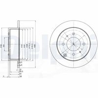 DELPHI BG4010 - Lado de montaje: Eje delantero<br>Tipo de disco de frenos: ventilado<br>Número de orificios: 4<br>Homologación: E1 90R-02C0339/1831<br>Superficie: aceitado<br>Diámetro exterior [mm]: 257<br>Espesor de disco de frenos [mm]: 24<br>Espesor mínimo [mm]: 21,6<br>Diámetro de centrado [mm]: 69<br>Altura [mm]: 45,7<br>