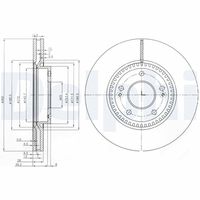 DELPHI BG4011 - Disco de freno