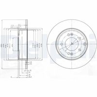 DELPHI BG4012 - Disco de freno